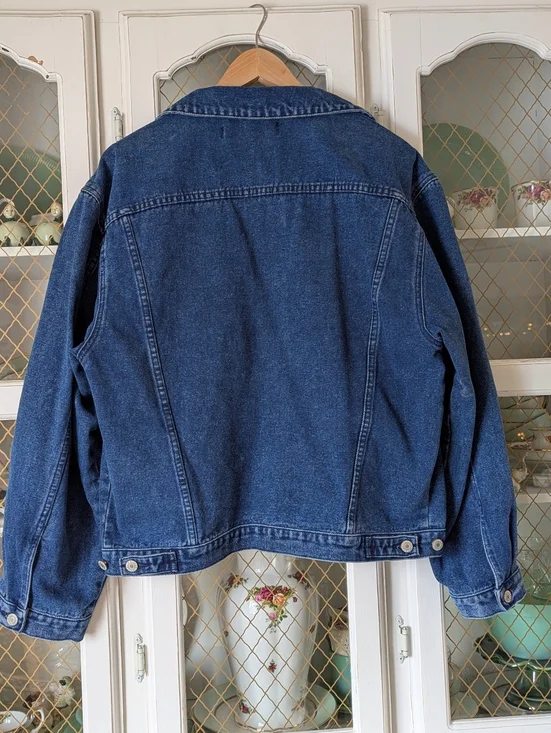 80s Club Monaco RARE VTG Authentic Denim Trucker Indigo Jean Jacket - Picture 15 of 16